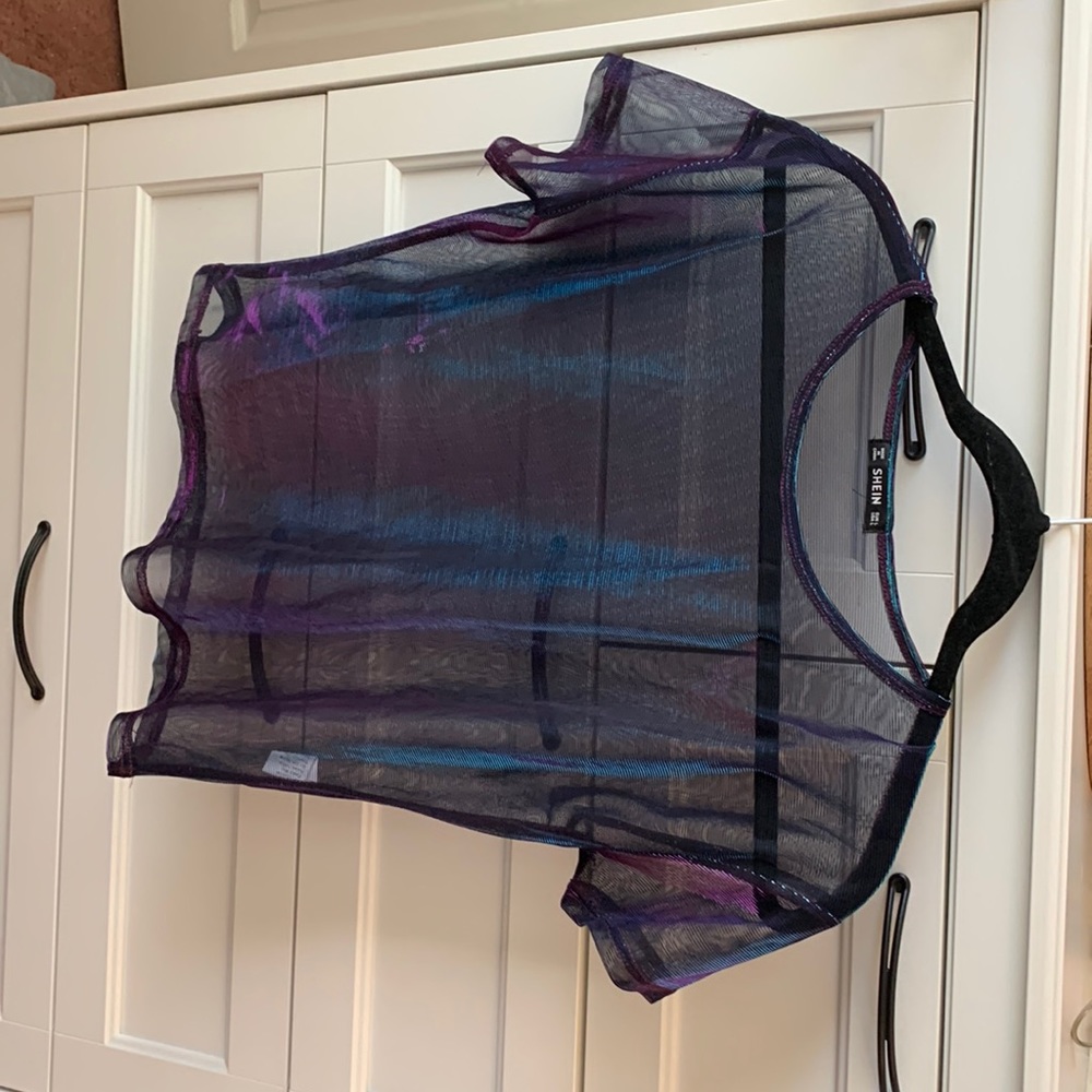 Sheer purple/blue tshirt